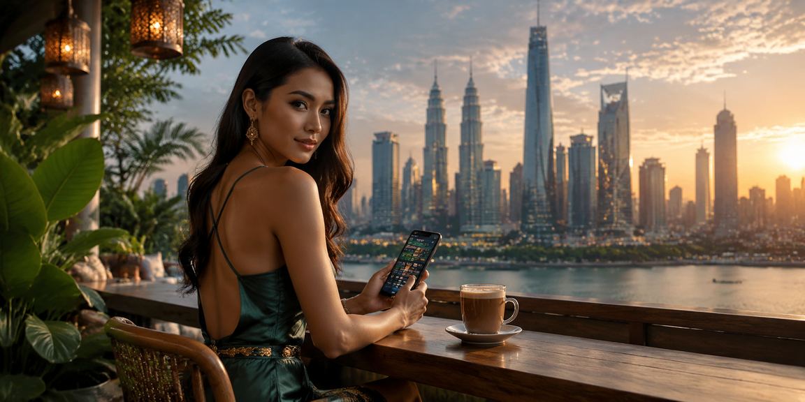 Pemain Kuala Lumpur menggunakan aplikasi mudah alih kasino mk1 Android untuk bermain dari telefon pintar
