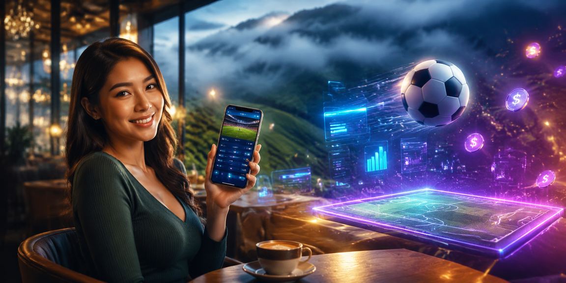 Pemain pertaruhan bola sepak Malaysia berbaju tradisional menyaksikan perlawanan langsung